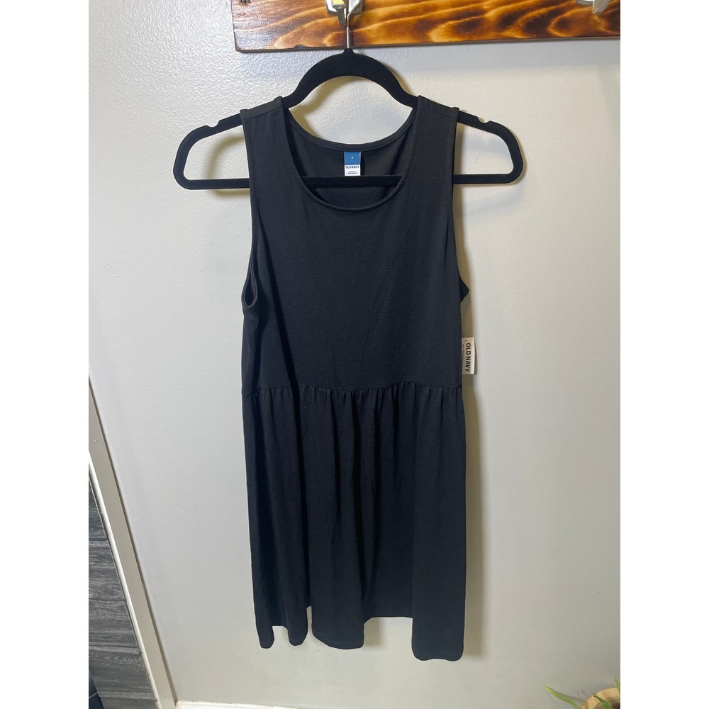 Old Navy Black Sleeveless Knit Dress